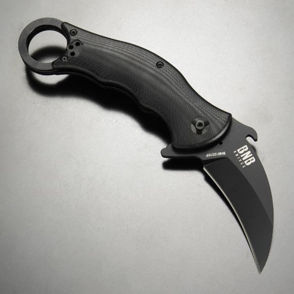 BNB KNIVES 折りたたみナイフ TACTICAL KARAMBIT FOLDER ライナーロ...