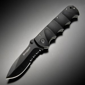 BOKER MAGNUM 折りたたみナイフ STEALTH TACTICAL ガラスブレーカー搭載 | 01RY247 ボーカー｜revolutjp