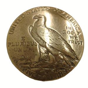 コインコンチョ イーグル 5ドル X レプリカ  E Pluribus Unum   ハンドメイド 長財布 ロングウォレット 革製品