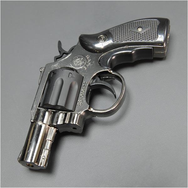 ターボライター ピストル型 リボルバー [ ガンメタ ] 0011951-0003 ガスライター ハ...