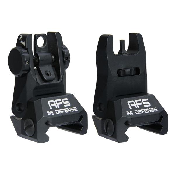 IMI Defense フリップアップサイト AFS アルミ合金製 フロント&amp;リアセット IMIディ...