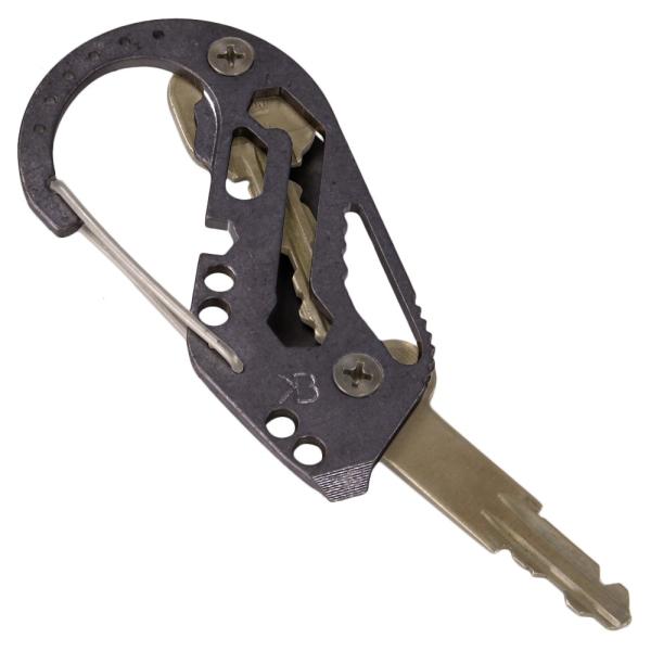 Key Biner キー収納システム 多機能ツール カラビナ [ ブラック ] マルチツール EDC...