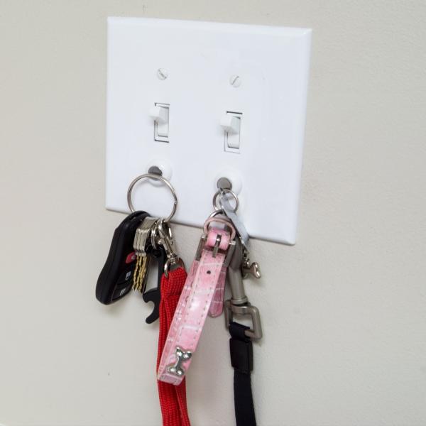 Key Smart キーハンガー KeyCatch マグネット ネジ式 ライトスイッチ 磁石 2重リ...