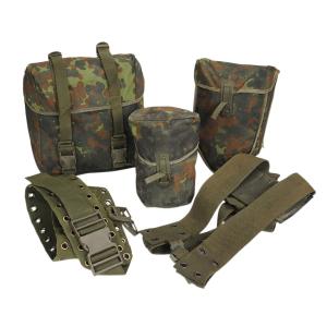ドイツ軍放出品 装備セット 5点 システム95 フレックタン迷彩 ドイツ連邦軍 S95 サスペンダー ベルト ポーチ