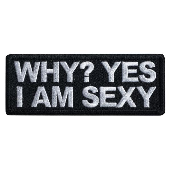 Ivamis Trading パッチ WHY YES I AM SEXY アイロンシート付き ツイル...