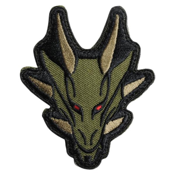 MIL-SPEC MONKEY ミリタリーパッチDragon Head ベルクロ付き [ フォレスト...