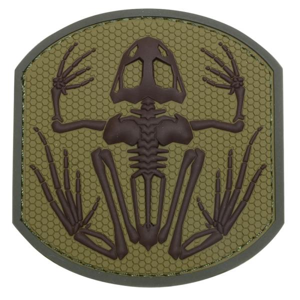 ミルスペックモンキー PVCパッチ Frog Skeleton ベルクロ付き [ オリーブドラブ ]...