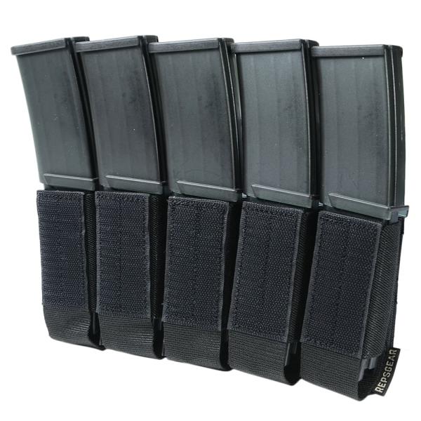REPSGEAR SMGマガジンポーチ MP5/MP7他 5本収納 ベルクロ式インサート PTOT2...