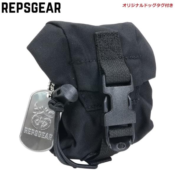 REPSGEAR グレネードポーチ MOLLE対応 PTP065 [ ブラック ] レプズギア 多機...