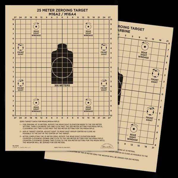 Rite In The Rain ターゲットシート 100枚 25m 照準調整用 M4/M16専用 ...