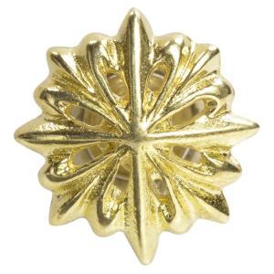 コンチョ クロス 15mm 真鍮 花柄