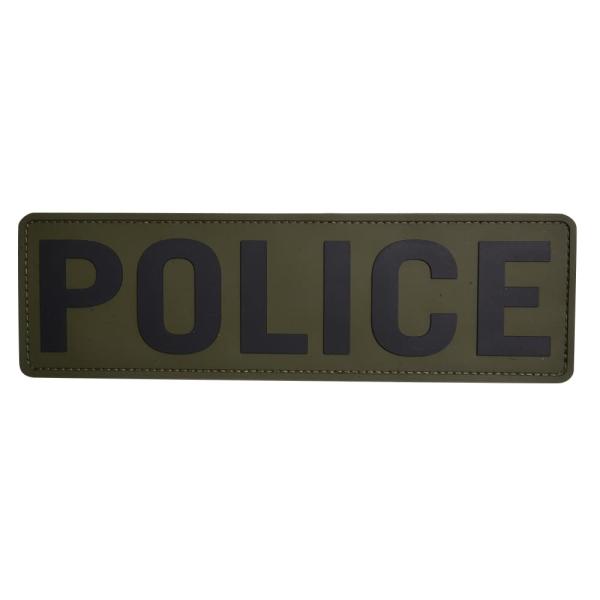ミルスペックモンキー パッチ POLICE ベルクロ付き PVC製 [ ODグリーン ] MIL-S...