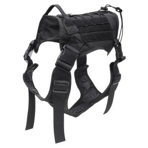 犬用防牙ベスト ドッグウェア MOLLE 狩猟用品 [ ブラック / XLサイズ ] ペット用 タク...