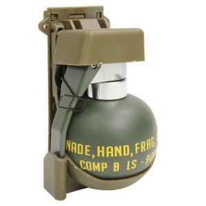 M67 手榴弾型 BBボトル ダミーグレネード ホルダー付き [ タン ] 収納 BB弾 レプリカ ...