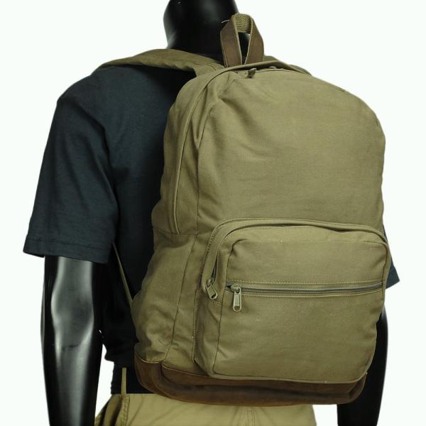 Rothco バックパック 20L ヴィンテージ加工 9666 コットン製 オリーブドラブ ロスコ ...