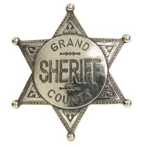 DENIX ピンバッジ SHERIFF GRAND COUNTY 胸章 [ シルバー ] 徽章 襟章 肩章 袖章 臂章 階級章｜revolutjp