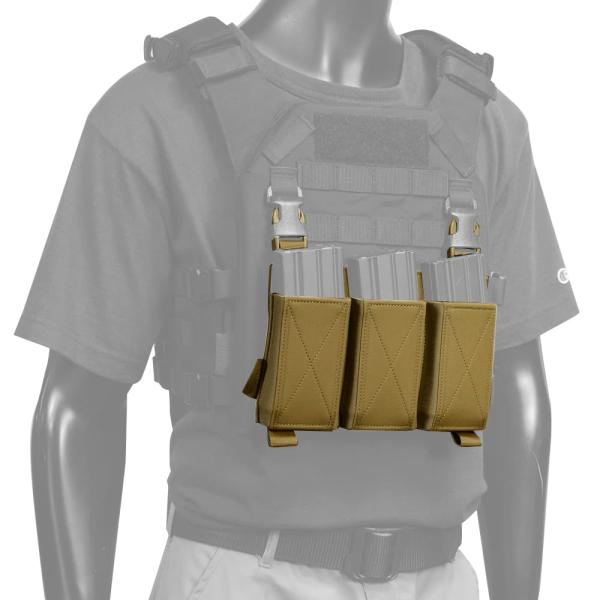 Warrior Assault Systems マグポーチパネル M4/AR15 エラスティック W...