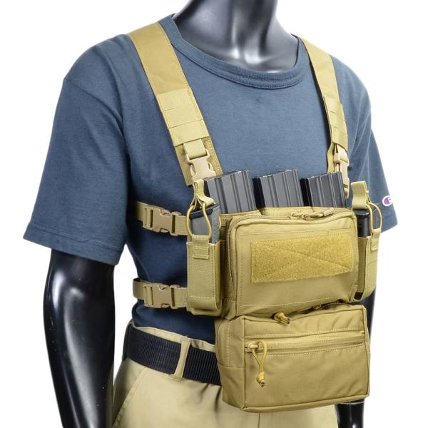 WoSporT チェストリグ D3CRM Tactical マルチファンクショナル TAN VE-6...