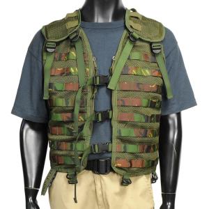 イギリス軍放出品 タクティカルベスト DPM迷彩 ポーチ8個付き [ 可