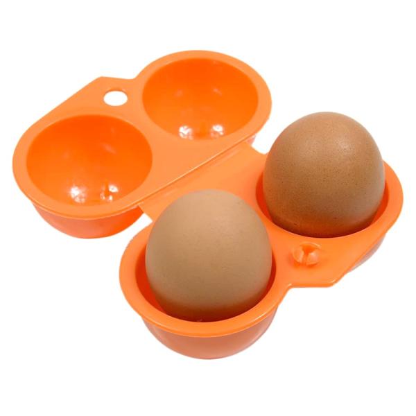カラーエッグホルダー 2個用 たまごケース [ オレンジ ] 卵ケース 玉子ケース タマゴケース エ...