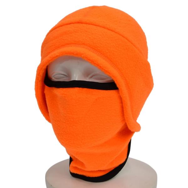 Zeek Outfitter フリースキャップ フェイスマスク付き 防寒 狩猟 セーフティオレンジ ...