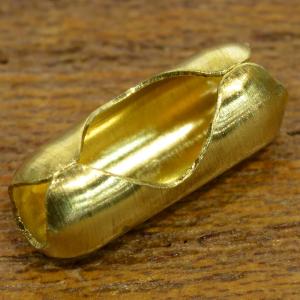 ボールチェーン留め具 真鍮製 コネクター [ 3.2mm ] 止め具 エンドパーツ ドッグタグパーツ ブラスパーツ 黄銅 認識票