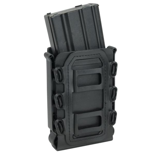 GENESIS ライフルマガジンポーチ 軟質ポリマー製 M4/AK/7.62mm E-329-BK ...