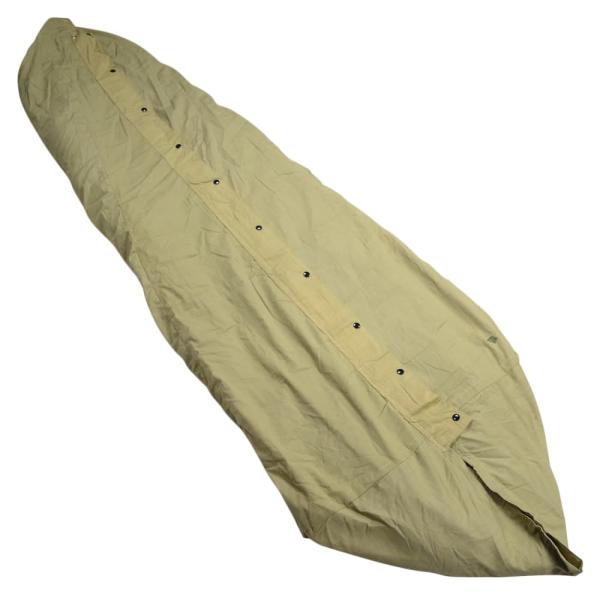 NATO軍放出品 寝袋 シュラフ 取り外しカバー付き コットン製 [ 可 ] スリーピングバッグ 綿...