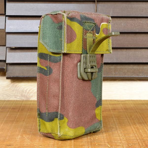 ベルギー軍放出品 ライフルマガジンポーチ M4/AR15 ダブル ジグソー迷彩 [ 可 ] ミリタリ...