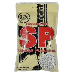 SP バイオBB弾 BIO BALL PELLET 生分解性プラスチック 0.2g 5000発 SABAGE PLEASURE｜revolutjp