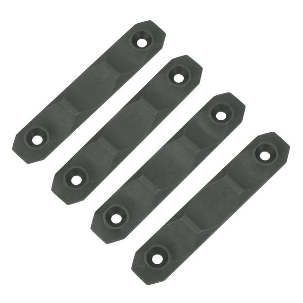 レールパネル M-LOK対応 デューン 4本セット [ グリーン / 小 ]