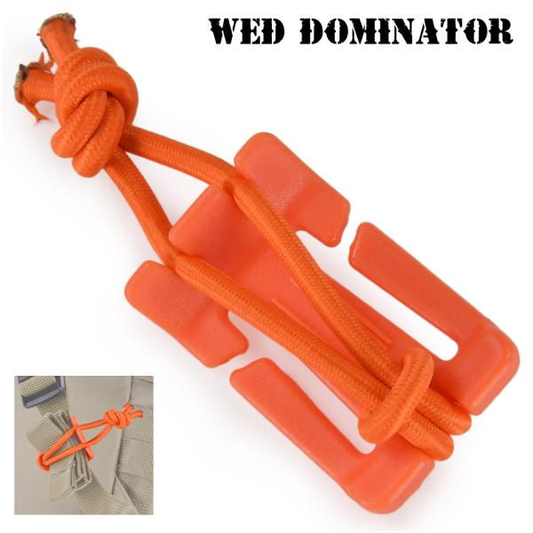 ウェビングバックル ウェブドミネーター スクエア 4個セット [ オレンジ ] BUCKLE 紐まと...