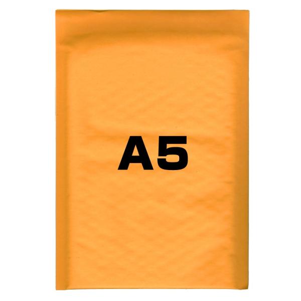 クッション封筒 A5サイズ テープ付 オレンジ [ 100枚セット ] 梱包資材 梱包用品 発送資材...