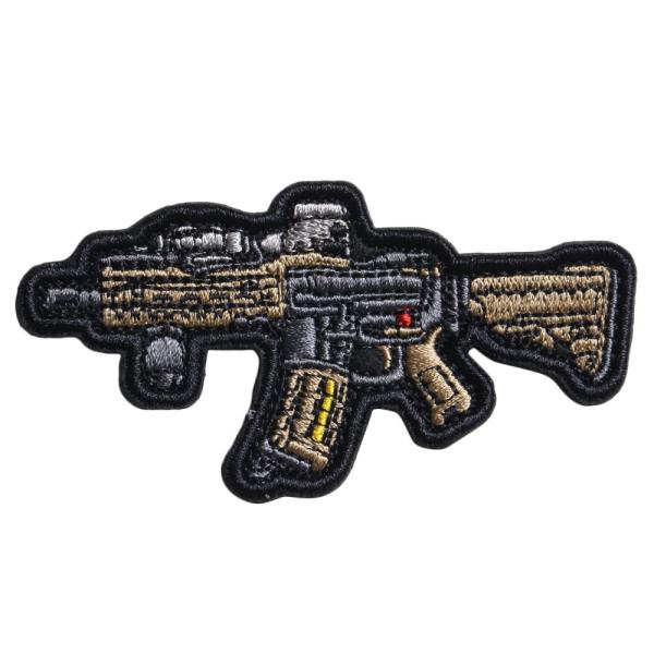 ミリタリーワッペン MK18 Mod1 ライフル 刺繍 ベルクロ rifle ミリタリーパッチ アッ...