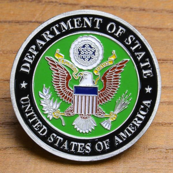 チャレンジコイン 米国務省 紋章 スカル 記念メダル Challenge Coin 記念コイン アメ...