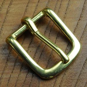 真鍮製 D型バックル 帆型美錠 ベルトバックル [ 25mm ] ブラス レザークラフト ハンドクラフト 革紐細工 ハンドメイド