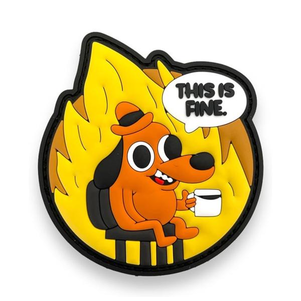 SHELLBACK TACTICAL ワッペン This is Fine ベルクロ SBT-P001...