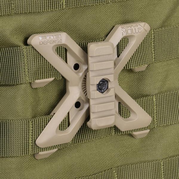 FAB Defense MOLLE X アダプター RPR ピカティニーレール付き [ タン ] F...