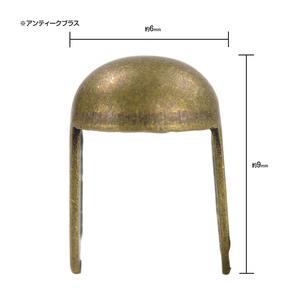 ラウンド型 スタッズ 2爪 直径6mm 高さ9...の詳細画像4