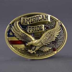 ベルトバックル イーグル 星条旗 AMERICAN PRIDE 1616 [ ブロンズ ] ベルト用バックル アメリカンバックル｜revolutjp