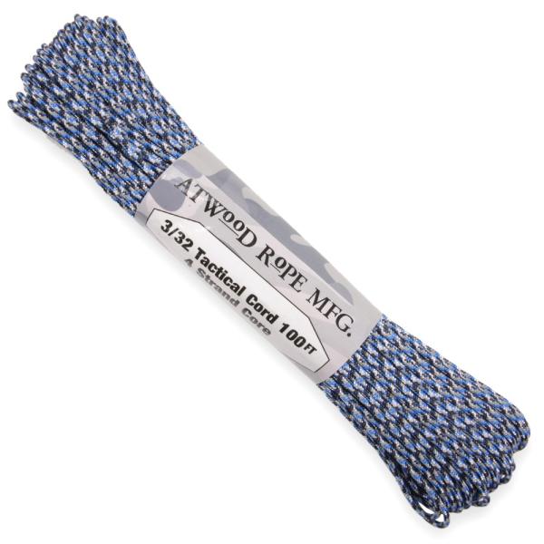 ATWOOD ROPE タクティカルコード 30m ブルーカモ アトウッドロープ 紐 靴ひも 靴紐 ...