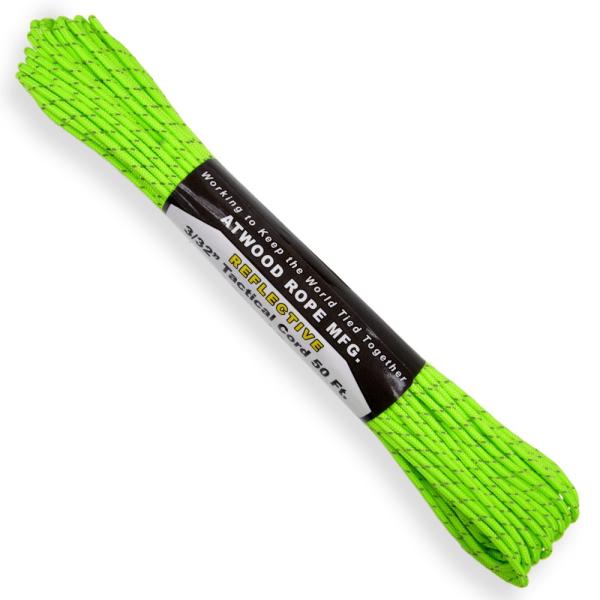 ATWOOD ROPE タクティカルコード 反射材 15m ネオングリーン アトウッドロープ リフレ...