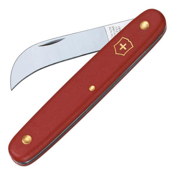 VICTORINOX 折りたたみナイフ フローリスト カーブ [ レッド ] 39060 アーミーナ...