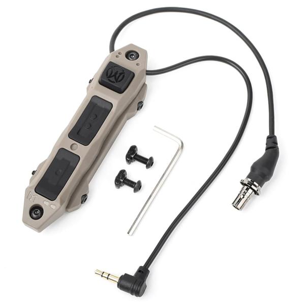 WADSN リモートスイッチ TAPS デュアルファンクション Surefire対応/3.5mmプラ...