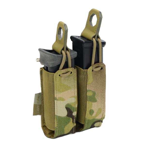 Warrior Assault Systems ピストルマガジンポーチ 9mm拳銃用 ダブル バンジ...