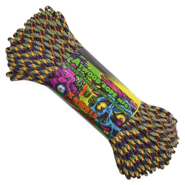 ATWOOD ROPE ゾンビ エディション 550パラコード タイプ3 ビル アトウッドロープ A...