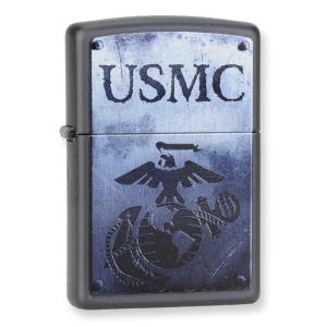 ZIPPO アメリカ海兵隊  28744 マットブラック Black Matte ジッポー オイルライター USMC｜revolutjp