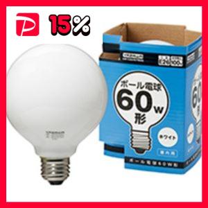 まとめ） TANOSEE ミニクリプトン電球 40W形 E17口金 ホワイトタイプ 1