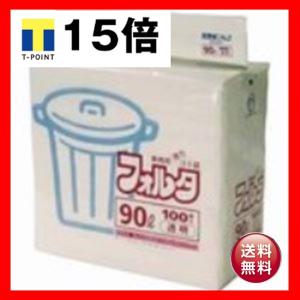 日本サニパック フォルタ・環優包装 F-9C 透明 90L 100枚｜revolver67