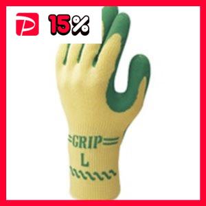 ショーワ 手袋グリップソフト 5双 パックグリーン L ×4セット｜revolver67